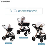 High View PU Leather Luxury Strollers