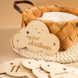 Wooden Baby Month Milestone Card