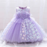 Flower Baptism Birthday Dress