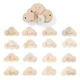 8 PCS Wooden Baby Milestone Month Card