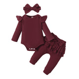 3 Pcs Baby Girl Outfit Set