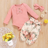 3 Pcs Baby Girl Outfit Set