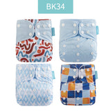 4pc/Set Washable  Baby Diaper