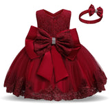 Baby Girls White Baptism Dress
