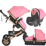 High View PU Leather Luxury Strollers