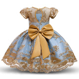 Embroidery Elegant Kids Princess Dresses