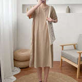 Pure Color Breastfeeding Dress