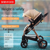 High View PU Leather Luxury Strollers